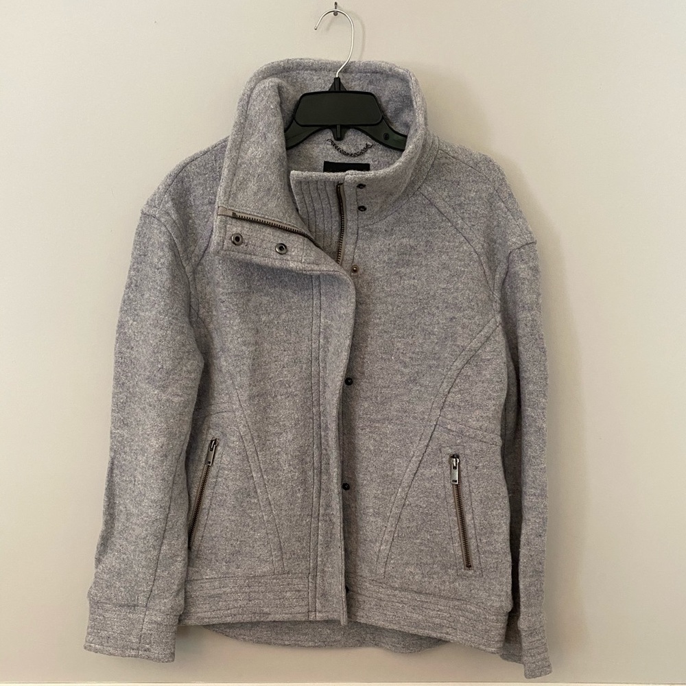 NWT Banana Republic gray wool blend jacket S